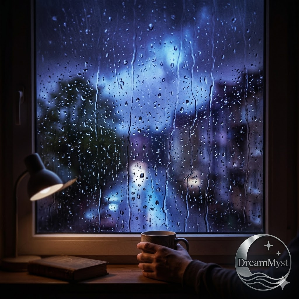 Soñar con sentir la lluvia golpear contra la ventana