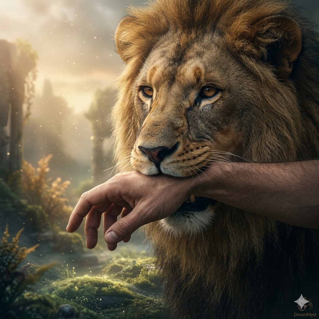 Soñar que un león me muerde la mano