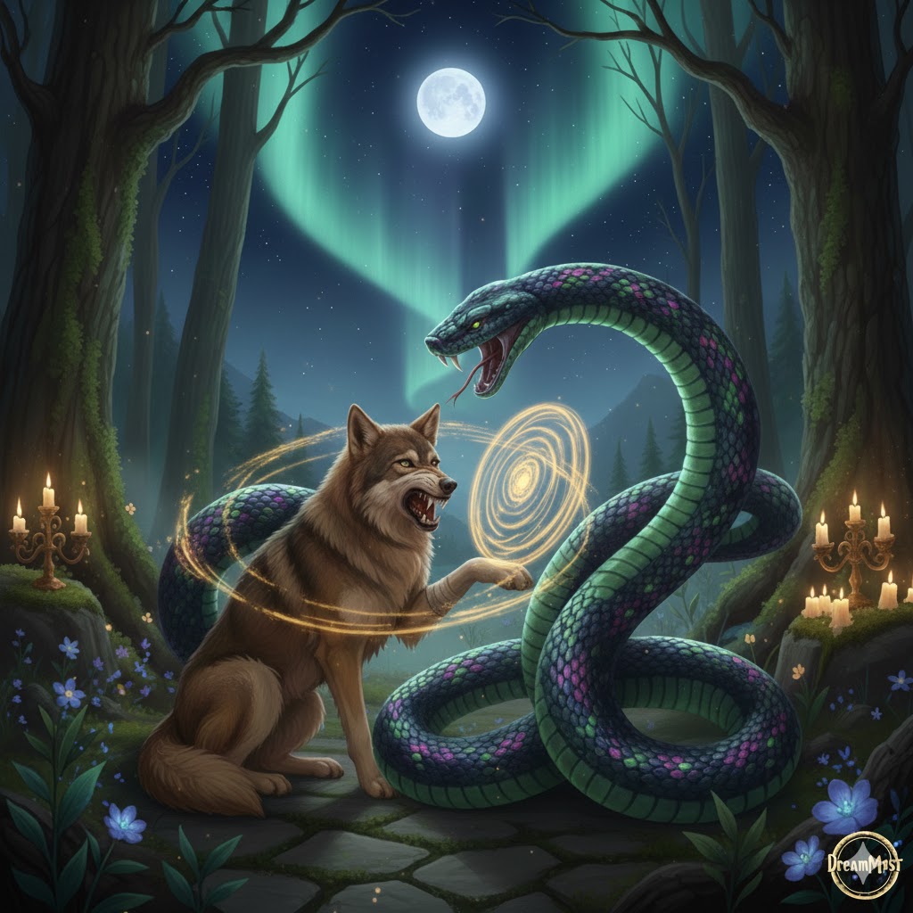 Soñar que una serpiente ataca a un perro