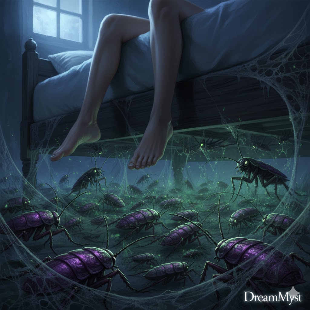 Soñar con cucarachas debajo de la cama