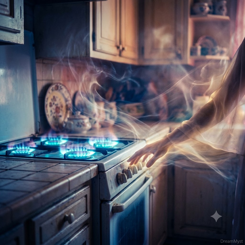 Soñar que alguien apaga una cocina que me había dejado encendida
