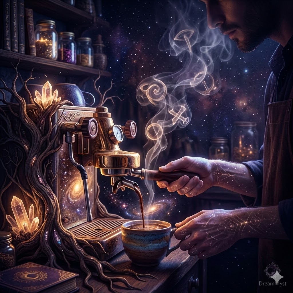 Soñar con hacer café