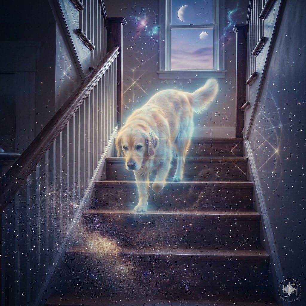 Soñar con mi perro ya fallecido bajando las escaleras de casa
