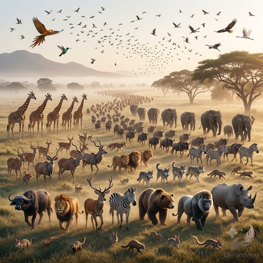 Soñar con animales corriendo por el campo
