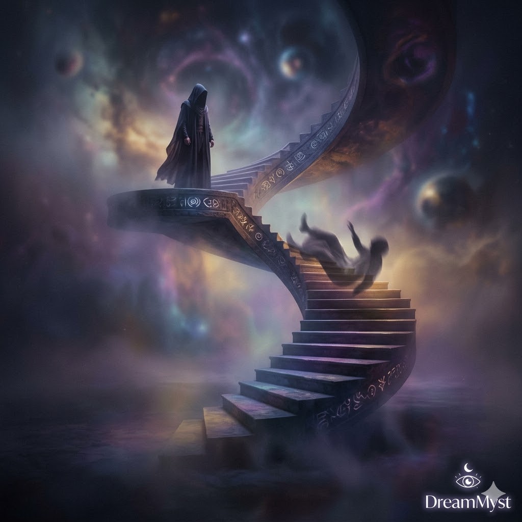 Soñar que tiro a alguien por las escaleras