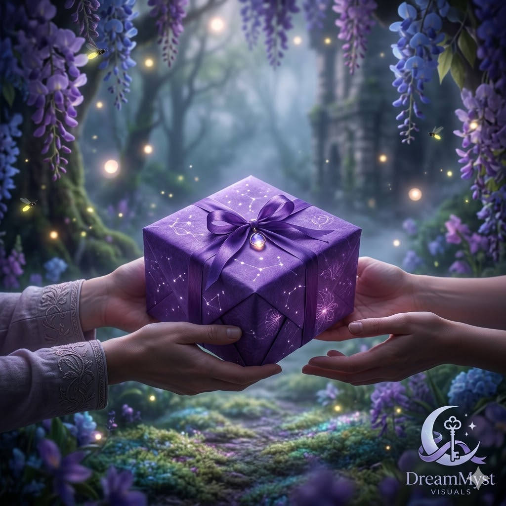 Soñar que me hacen un regalo envuelto en papel morado